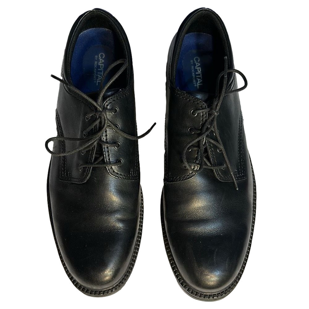 Capital By Rockport Black Leather Shoes 13 M